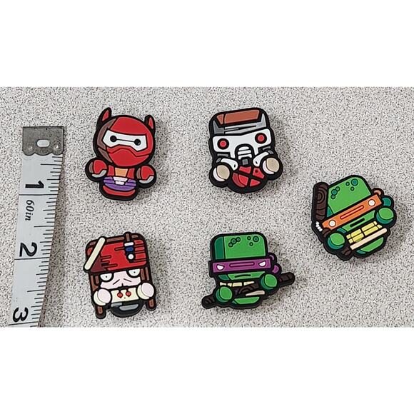 Shoe Charms for Crocs 5 Pc Marvel Disney NWOTS Mixed Lot - Picture 1 of 1